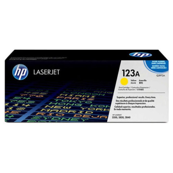 HP Q3972A 123A Sarı Orjinal Toner - LaserJet 2550 T8174