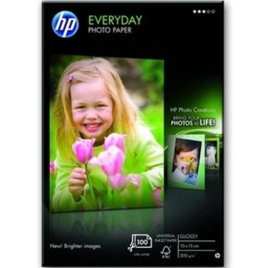 HP Q5441A Gündelik Fotoğraf Kağıdı 200gr,10x15 cm T1392