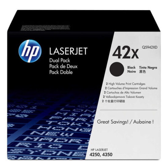 HP Q5942XD 42X İkili Paket Orjinal Toner Yüksek Kapasite - Laserjet 4250 T12926 HP Q5942XD 42X İkili Paket Orjinal Toner Yüksek Kapasite - Laserjet 4250 T12926