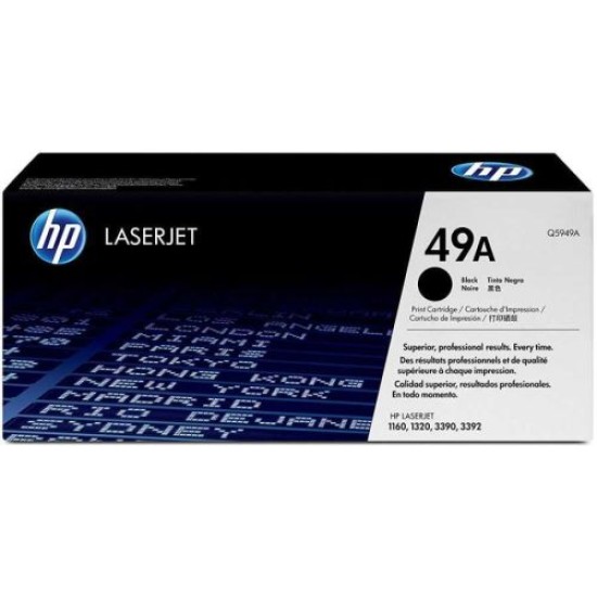 HP Q5949A 49A Siyah Orjinal Toner - LaserJet 1160 T9250 HP Q5949A 49A Siyah Orjinal Toner - LaserJet 1160 T9250