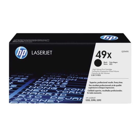 HP Q5949X 49X Siyah Orjinal Toner - LaserJet 1160 T8470 HP Q5949X 49X Siyah Orjinal Toner - LaserJet 1160 T8470