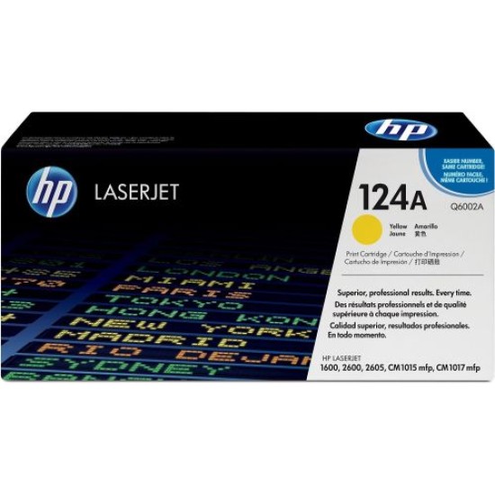 HP Q6002A 124A Sarı Orjinal Toner - Laserjet 1600 T8206 HP Q6002A 124A Sarı Orjinal Toner - Laserjet 1600 T8206