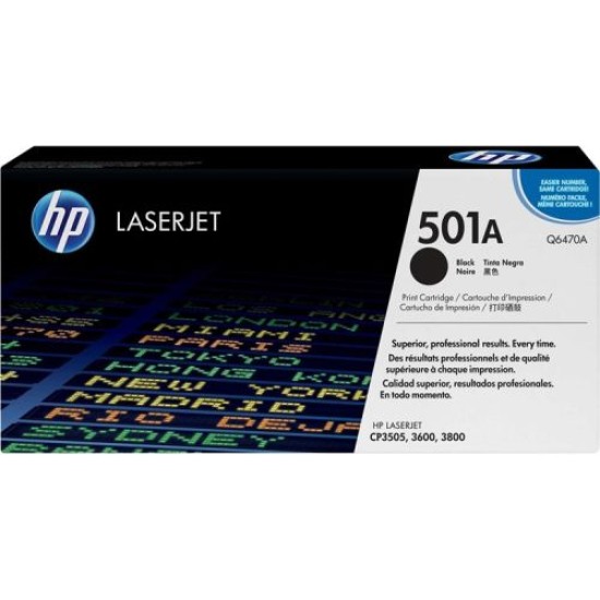 HP Q6470A 501A Siyah Orjinal Toner - Laserjet 3600 T9154 HP Q6470A 501A Siyah Orjinal Toner - Laserjet 3600 T9154