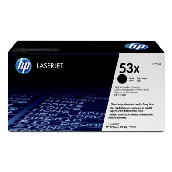 HP Q7553X 53X Siyah Orjinal Toner - LaserJet P2014 T9159 HP Q7553X 53X Siyah Orjinal Toner - LaserJet P2014 T9159