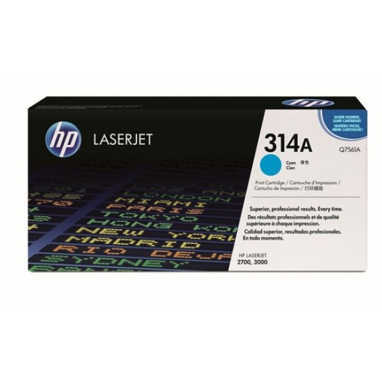 HP Q7561A 314A Mavi Orjinal Toner - LaserJet 2700 T4528 HP Q7561A 314A Mavi Orjinal Toner - LaserJet 2700 T4528