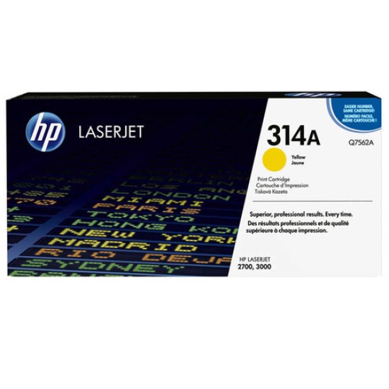 HP Q7562A 314A Sarı Orjinal Toner - LaserJet 2700 T4527 HP Q7562A 314A Sarı Orjinal Toner - LaserJet 2700 T4527