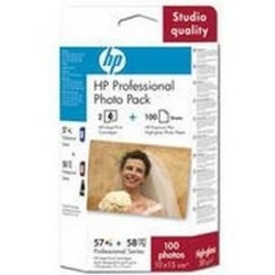HP Q7954A 57+58 Multipack Kartuş + 100 Fotoğraf Kağıdı T2698 HP Q7954A 57+58 Multipack Kartuş + 100 Fotoğraf Kağıdı T2698