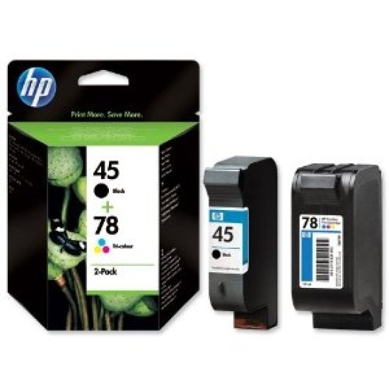 HP SA308AE 45+78 Siyah+Renkli 2li Orjinal Kartuş - Deskjet 710c / 720c T2604 HP SA308AE 45+78 Siyah+Renkli 2li Orjinal Kartuş - Deskjet 710c / 720c T2604