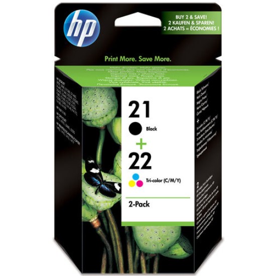HP SD367AE 21/22 İkili Paket Orjinal Kartuş - PSC1400 / PSC1401 T12924