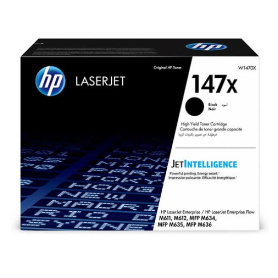 HP W1470X 147X Siyah Orjinal Toner Yüksek Kapasite - M610 /M611X / M611DN T16652 HP W1470X 147X Siyah Orjinal Toner Yüksek Kapasite - M610 /M611X / M611DN T16652
