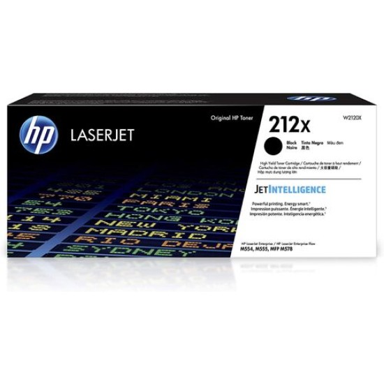 HP W2120X 212X Siyah Orjinal Toner Yüksek Kapasite - M554dn / M555dn T13424 HP W2120X 212X Siyah Orjinal Toner Yüksek Kapasite - M554dn / M555dn T13424