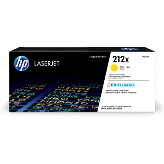 HP W2122X 212X Sarı Orjinal Toner Yüksek Kapasite - M554dn / M555dn T13427 HP W2122X 212X Sarı Orjinal Toner Yüksek Kapasite - M554dn / M555dn T13427