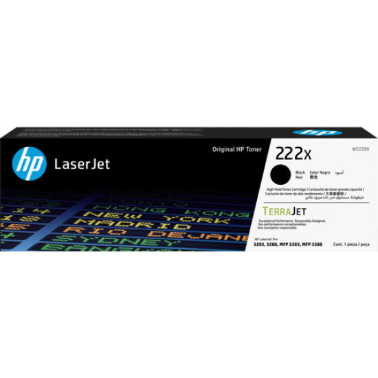 HP W2220X 222X Yüksek Kapasite Siyah Orjinal Toner - LaserJet Pro 3201 HP W2220X 222X Yüksek Kapasite Siyah Orjinal Toner - LaserJet Pro 3201