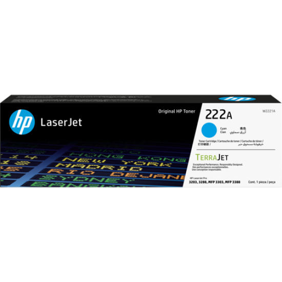 HP W2221A 222A Mavi Orjinal Toner - LaserJet Pro 3201