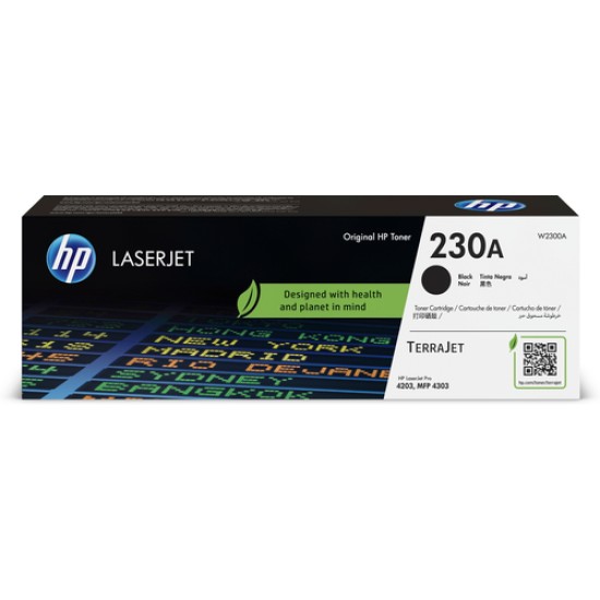HP W2300A 230A Siyah Orjinal Toner - LaserJet Pro 4203dn