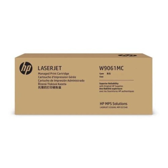 HP W9061MC Mavi Orjinal Toner - E55040dw / MFP E57540dn T16632