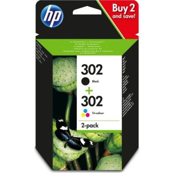 HP X4D37AE 302 Siyah+Renkli Multipack Orjinal Kartuş - DeskJet 2130 T11550 HP X4D37AE 302 Siyah+Renkli Multipack Orjinal Kartuş - DeskJet 2130 T11550
