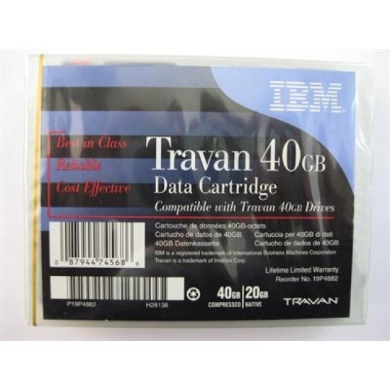 IBM 19P4882 Travan TR-7 NS40, 20Gb/40Gb, 228m Data Kartuş T1753 IBM 19P4882 Travan TR-7 NS40, 20Gb/40Gb, 228m Data Kartuş T1753