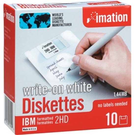Imation MF2HD 3.5 HD 1,44 MB Floppy Disk - Biçimlendirilmiş Disket 10LU Paket T2906 Imation MF2HD 3.5 HD 1,44 MB Floppy Disk - Biçimlendirilmiş Disket 10LU Paket T2906