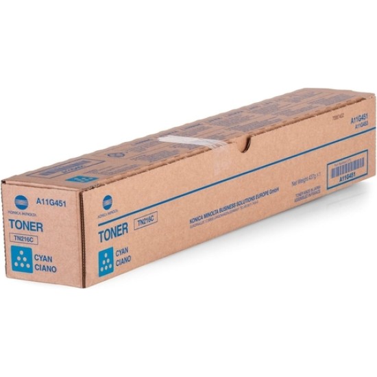 Konica Minolta TN-216C A11G451 Mavi Orjinal Toner - C220 / C280 T4586 Konica Minolta TN-216C A11G451 Mavi Orjinal Toner - C220 / C280 T4586