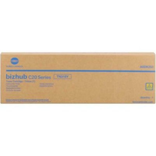 Konica Minolta TN-318Y A0DK253 Sarı Orjinal Toner - Bizhup C20 / C30 T5058 Konica Minolta TN-318Y A0DK253 Sarı Orjinal Toner - Bizhup C20 / C30 T5058