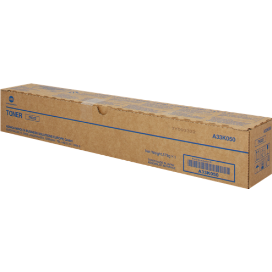 Konica Minolta TN-322 A33K050 Orjinal Toner - Bizhub 224E / 284E T9376 Konica Minolta TN-322 A33K050 Orjinal Toner - Bizhub 224E / 284E T9376