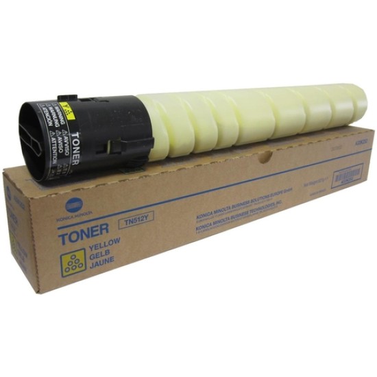 Konica Minolta TN-512Y A33K25H Sarı Orjinal Toner - C454 / C554 Konica Minolta TN-512Y A33K25H Sarı Orjinal Toner - C454 / C554