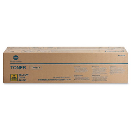 Konica Minolta TN-611Y A070230 Sarı Orjinal Toner - C451 / C650 T6697 Konica Minolta TN-611Y A070230 Sarı Orjinal Toner - C451 / C650 T6697
