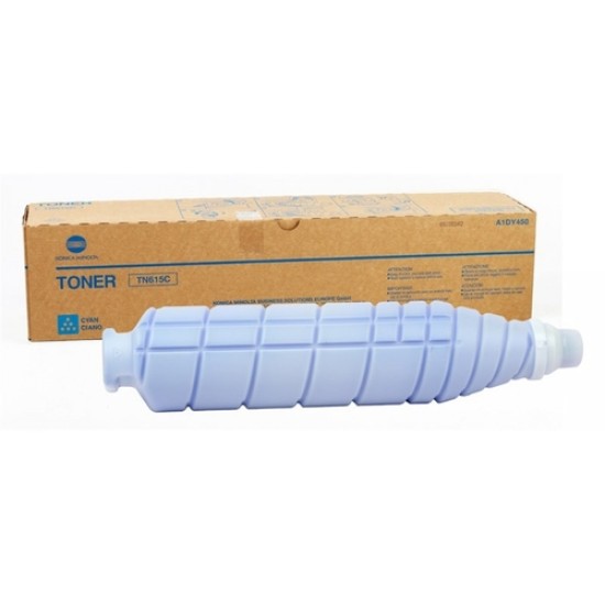 Konica Minolta TN-615C A1DY4D0 Mavi Orjinal Toner - C8000 Konica Minolta TN-615C A1DY4D0 Mavi Orjinal Toner - C8000