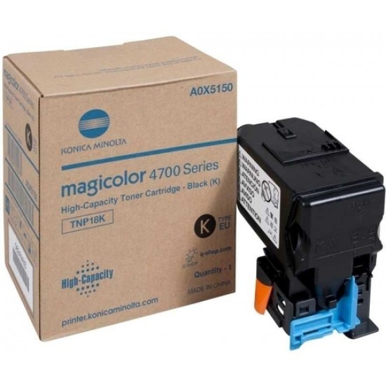 Konica Minolta TNP-18K A0X5150 Siyah Orjinal Toner - MC4700 / 4750DN Konica Minolta TNP-18K A0X5150 Siyah Orjinal Toner - MC4700 / 4750DN
