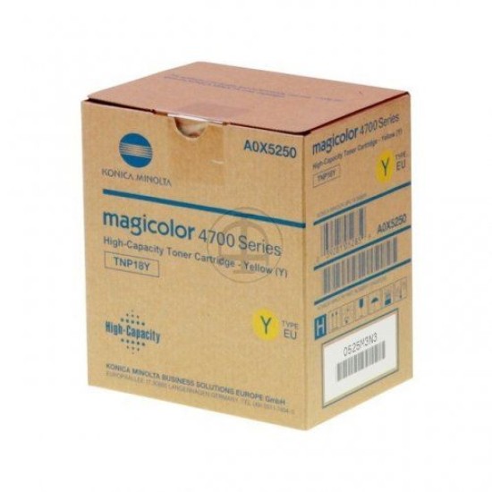 Konica Minolta TNP-18Y A0X5250 Sarı Orjinal Toner - MC4700 / 4750DN T9598 Konica Minolta TNP-18Y A0X5250 Sarı Orjinal Toner - MC4700 / 4750DN T9598