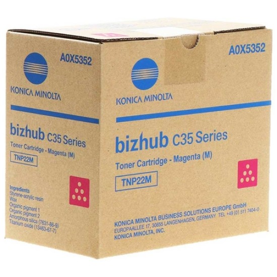 Konica Minolta TNP-22M A0X5352 Kırmızı Orjinal Toner - C35 / C35P Konica Minolta TNP-22M A0X5352 Kırmızı Orjinal Toner - C35 / C35P