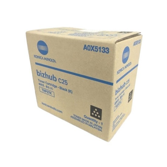 Konica Minolta TNP-27BK A0X5133 Siyah Orjinal Toner - Bizhub 25 Konica Minolta TNP-27BK A0X5133 Siyah Orjinal Toner - Bizhub 25