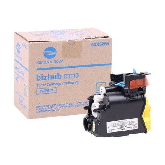 Konica Minolta TNP-51Y A0X5255 Sarı Orjinal Toner - C3110 T15885 Konica Minolta TNP-51Y A0X5255 Sarı Orjinal Toner - C3110 T15885