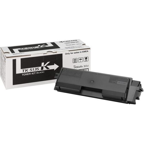 Kyocera TK-5135K 1T02PA0NL0 Siyah Orjinal Toner - TK265ci / TK266ci T14827