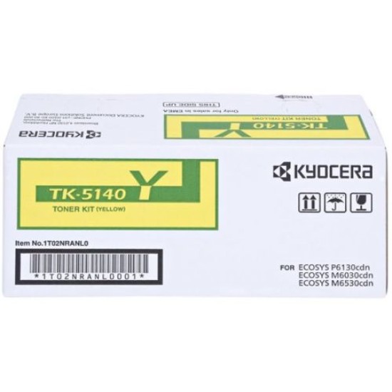 Kyocera TK-5140Y 1T02NRANL0 Sarı Orjinal Toner - M6030cdn / M6530cdn T9955 Kyocera TK-5140Y 1T02NRANL0 Sarı Orjinal Toner - M6030cdn / M6530cdn T9955