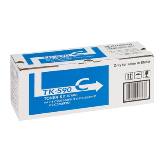 Kyocera TK-590C 1T02KVCNL0 Mavi Orjinal Toner - FS-C2026 / C2126 T4231