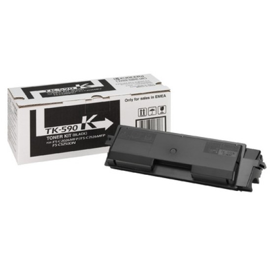 Kyocera TK-590K 1T02KV0NL0 Siyah Orjinal Toner - FS-C2026 / C2126 T5603 Kyocera TK-590K 1T02KV0NL0 Siyah Orjinal Toner - FS-C2026 / C2126 T5603