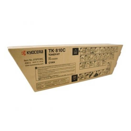 Kyocera TK-810C 370PC5KL Mavi Orjinal Toner - FS-C8026DN / FS-C8026DTN T5501 Kyocera TK-810C 370PC5KL Mavi Orjinal Toner - FS-C8026DN / FS-C8026DTN T5501