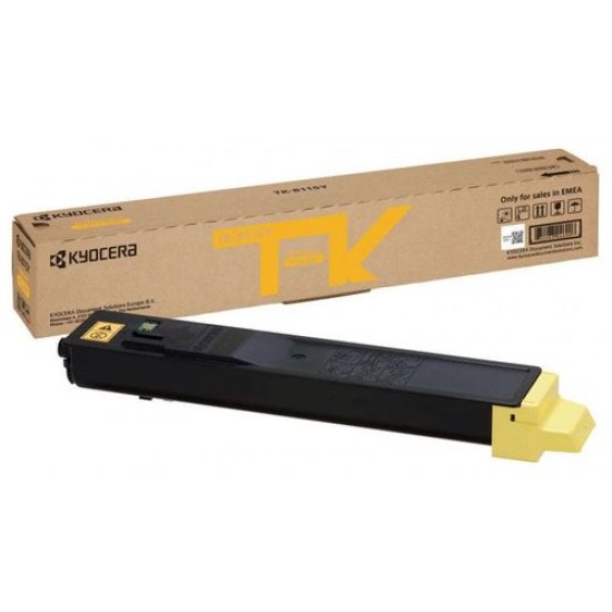 Kyocera TK-8115Y 1T02P3ANL0 Sarı Orjinal Toner - M8124cidn / M8130cidn T11517