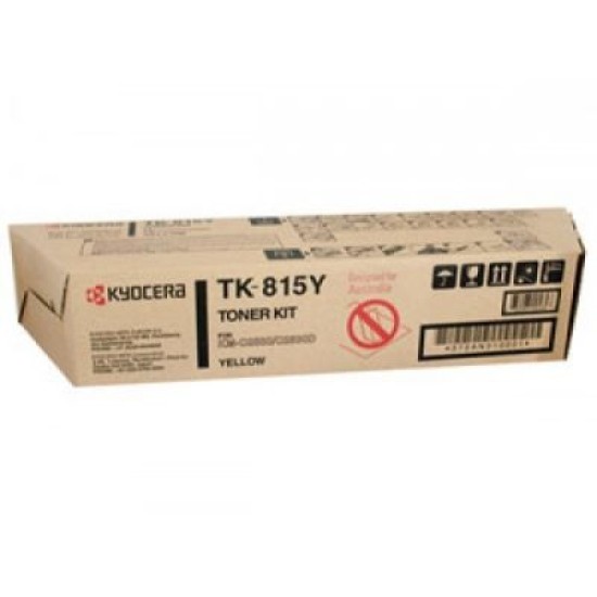 Kyocera TK-815Y 370AN310 Sarı Orjinal Toner - KM-C2630 / C2630D T3420