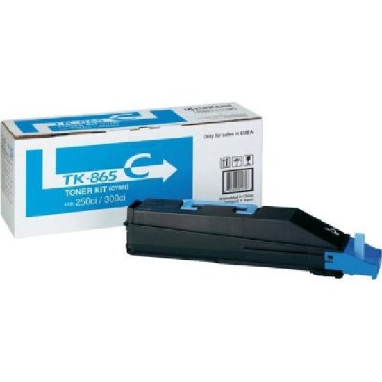 Kyocera TK-865C 1T02JZCEU0 Mavi Orjinal Toner - TasKalfa 250Ci T4194