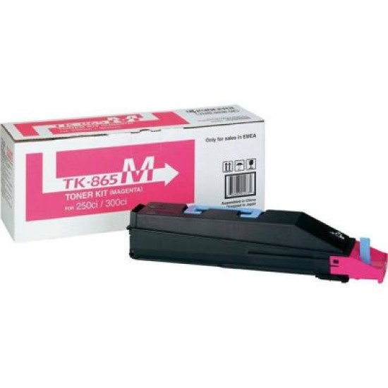Kyocera TK-865M 1T02JZBEU0 Kırmızı Orjinal Toner - TasKalfa 250Ci T4193