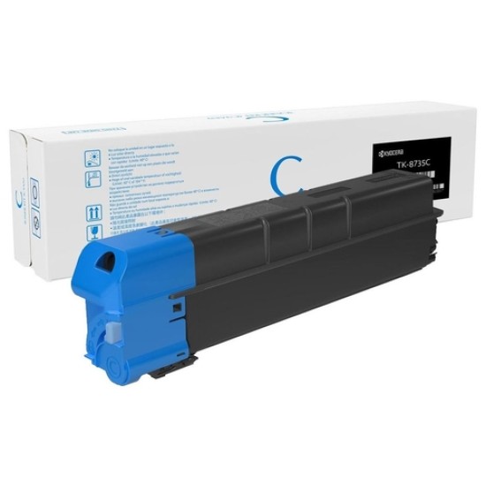 Kyocera TK-8735C 1T02XNCNL0 Mavi Orjinal Toner - TasKalfa 7052ci / 8052ci