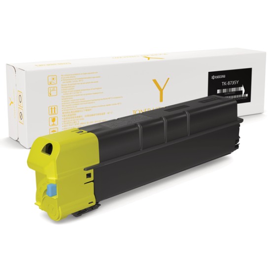 Kyocera TK-8735Y 1T02XNANL0 Sarı Orjinal Toner - TasKalfa 7052ci / 8052ci