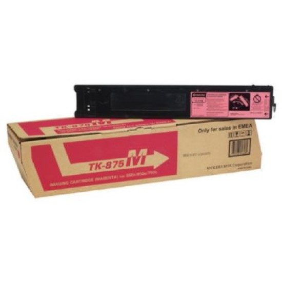 Kyocera TK-875M 1T05JNBNL0 Kırmızı Orjinal Toner - TasKalfa 550C / 650C T3451 Kyocera TK-875M 1T05JNBNL0 Kırmızı Orjinal Toner - TasKalfa 550C / 650C T3451