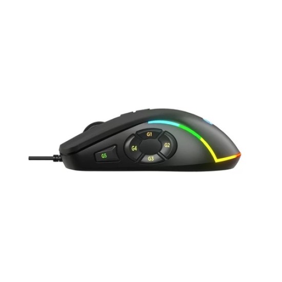Lecoo MS140 Kablolu RGB LED Aydınlatmalı 6400DPI 10 Makro Tuşlu Oyuncu Mouse Siyah Lecoo MS140 Kablolu RGB LED Aydınlatmalı 6400DPI 10 Makro Tuşlu Oyuncu Mouse Siyah