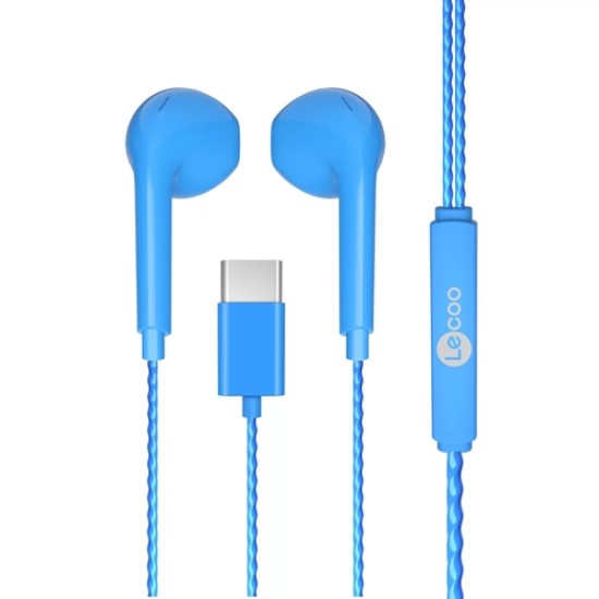 Lenovo Lecoo EH104C-BL Type-C Mavi Kulak İçi Mikrofonlu Kulaklık Lenovo Lecoo EH104C-BL Type-C Mavi Kulak İçi Mikrofonlu Kulaklık