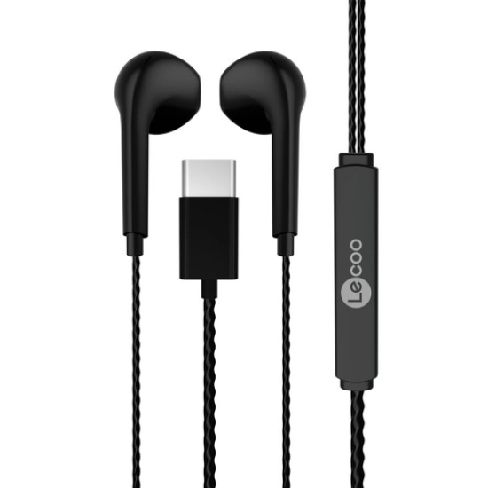 Lenovo Lecoo EH104C Type-C Siyah Kulak İçi Mikrofonlu Kulaklık Lenovo Lecoo EH104C Type-C Siyah Kulak İçi Mikrofonlu Kulaklık