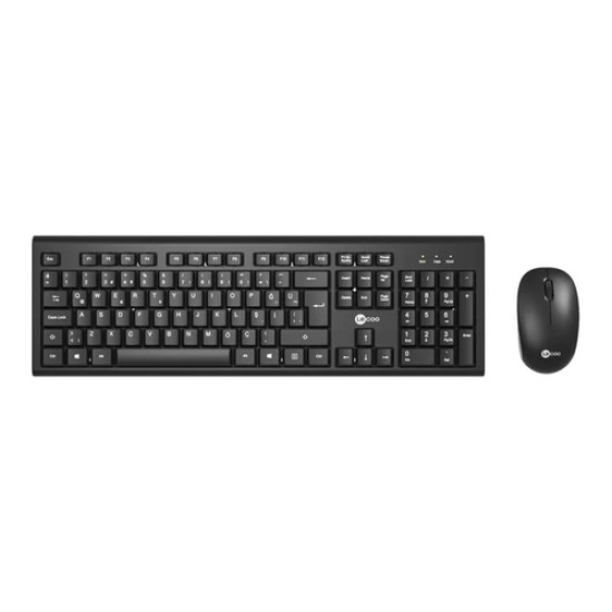 Lenovo Lecoo KW200 Kablosuz Siyah Türkçe Q Klavye & Mouse Set Lenovo Lecoo KW200 Kablosuz Siyah Türkçe Q Klavye & Mouse Set